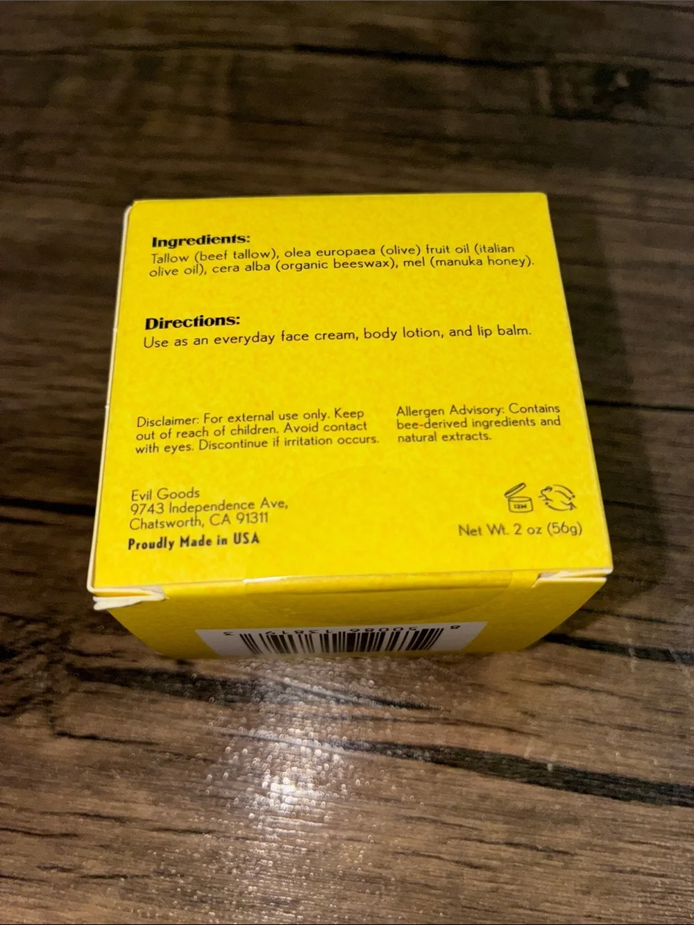 Tallow Honey Balm – Nourishing Men’s Grooming Balm (Yellow)